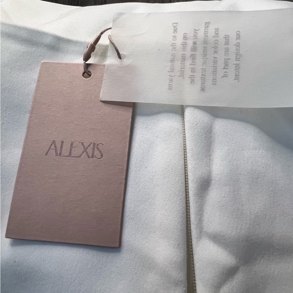 Alexis Dwaine-Dress In Dahlia White Floral Halter Dress XL NWT - Picture 9 of 10